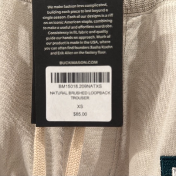 NWT Buck Mason Brushed Loopback Hoodie
Sweatpants Set XS Ryan Aviation Heathered - Picture 5 of 10